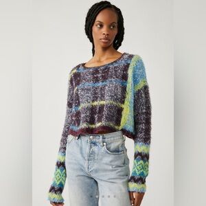 Free People Emerson Fuzzy pullover size XS NWT